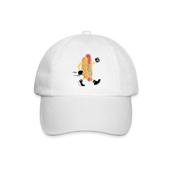 Fun Fries Hot Dog Cardio Running Runners - Baseball Cap - white/white - Front
