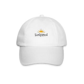 Sunkissed, Strand, Nimm mich dorthin, wo der Sommer nie endet - Baseballkappe - Weiß/Weiß - Vorne