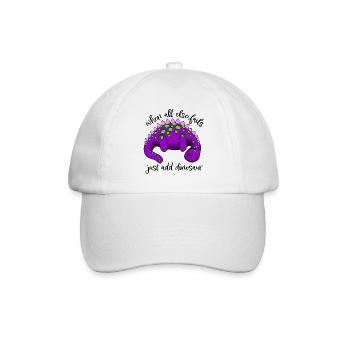 … Just add the dinosaur - Baseball Cap - white/white - Front