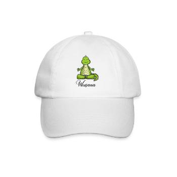 Auszeit Durchatmen Wusaaa Drache - Baseballkappe - Weiß/Weiß - Vorne