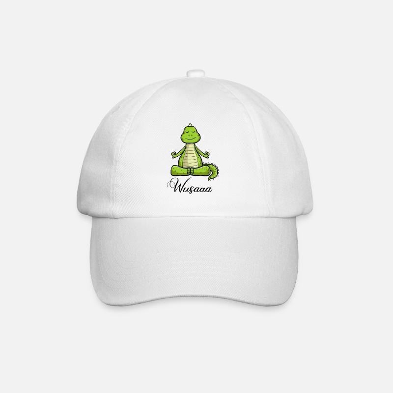 Auszeit Durchatmen Wusaaa Drache - Baseballkappe - Weiß/Weiß
