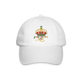 Juneteenth Black History Day Pride Gift - Baseball Cap - white/white - Front