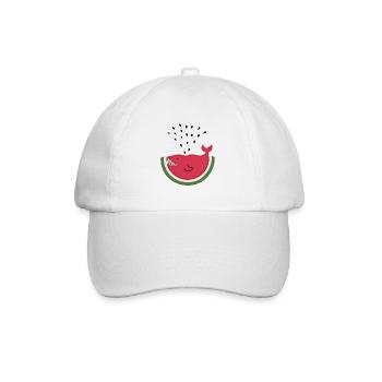 Sommer Wahl - Wassermelone - Baseballkappe - Weiß/Weiß - Vorne