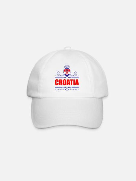 KROATIEN VIGNETTE - Baseballkappe - Weiß/Weiß