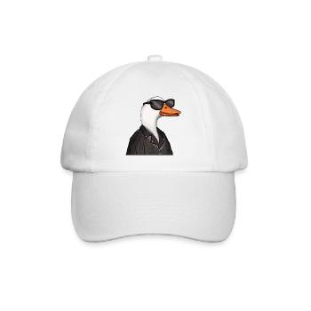 the COOL duck - Baseball Cap - white/white - Front