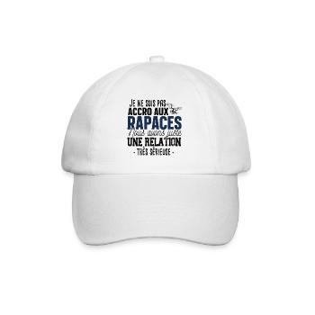 Rapace Oiseau Proie Aigle Faucon Cadeau Fauconnier - Casquette classique - blanc/blanc - Devant