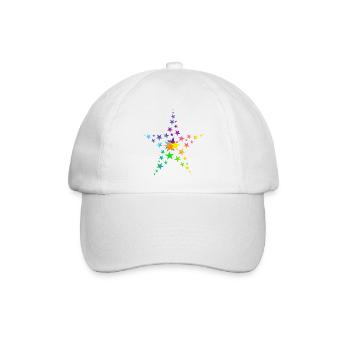 Étoiles étoiles colorées beaucoup d’étoiles - Casquette classique - blanc/blanc - Devant