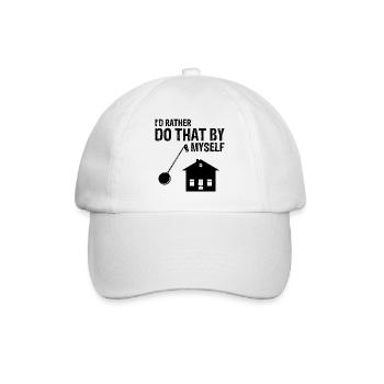 Conception de démolition de maisons et rénovation de maisons - Casquette classique - blanc/blanc - Devant