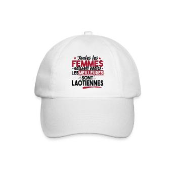 Laotienne Laos Asie Pays Origine Cadeau T-shirt - Casquette classique - blanc/blanc - Devant