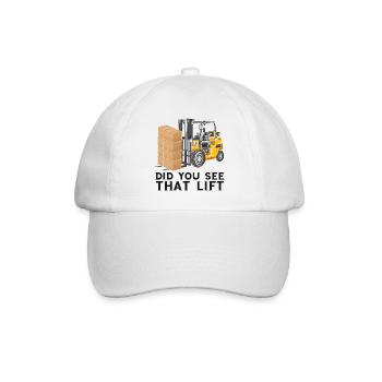 Warehouse drivers and warehouse workers for forklifts - Baseball Cap - white/white - Front