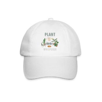 Plants Whisperer I Houseplant Gardener Plant - Baseball Cap - white/white - Front