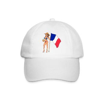 Sexy Woman France - Baseball Cap - white/white - Front