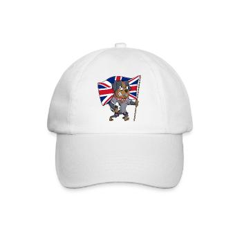 Chien fan anglais - Casquette classique - blanc/blanc - Devant