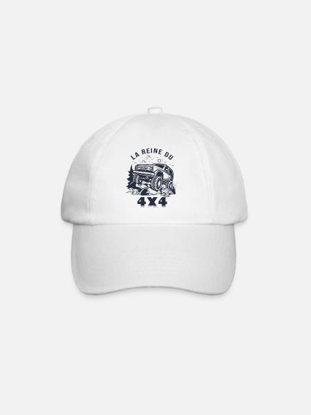 4X4 la reine du 4X4 sport automobile montagne - Casquette classique - blanc/blanc