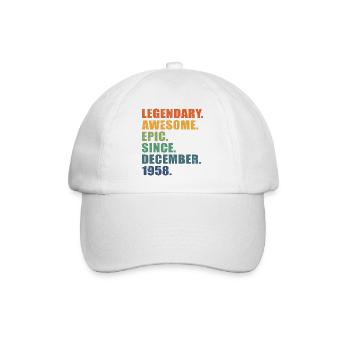65e anniversaire, décembre 1958, 65e anniversaire - Casquette classique - blanc/blanc - Devant