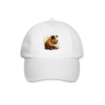 Cochon d’Inde Piggy - Casquette classique - blanc/blanc - Devant