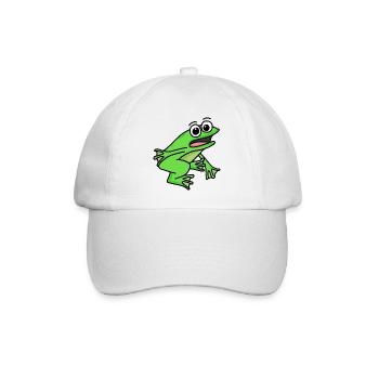 Motif de grenouille - Casquette classique - blanc/blanc - Devant