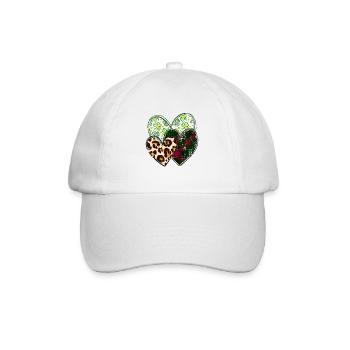 St Patrick’s day, Shamrock, Clover Distressed - Baseball Cap - white/white - Front