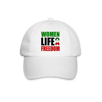 Women life freedom - Baseball Cap - white/white - Front