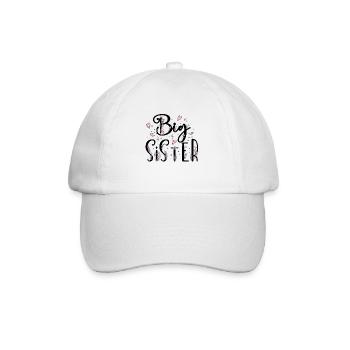 Big Sister, sister gift, promoted to Big sister - Baseball Cap - white/white - Front