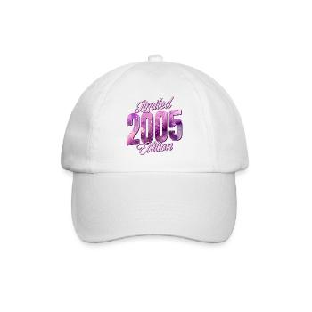 2005 Born birthday woman - Baseball Cap - white/white - Front