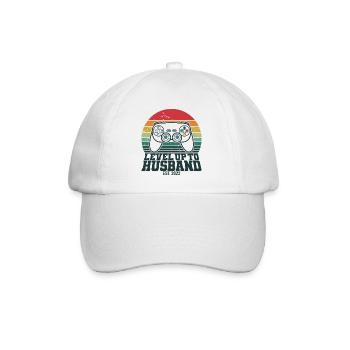 Level Up To Husband Est. 2023 Gaming Gamer - Casquette classique - blanc/blanc - Devant