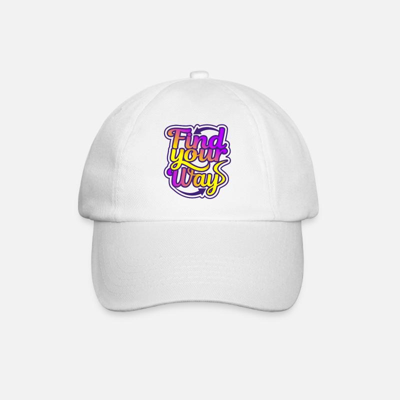 Trouvez votre chemin - Casquette classique - blanc/blanc