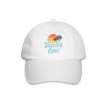 Vacay Time Beach - Baseball Cap - white/white - Front
