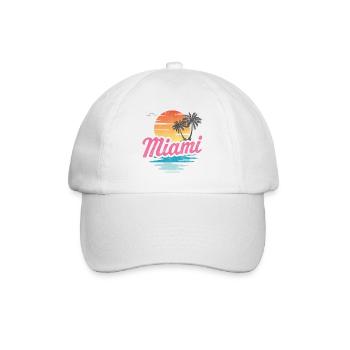 Miami - Baseballkappe - Weiß/Weiß - Vorne