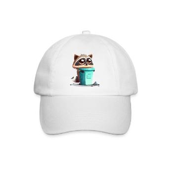 Trash Panda - Baseball Cap - white/white - Front