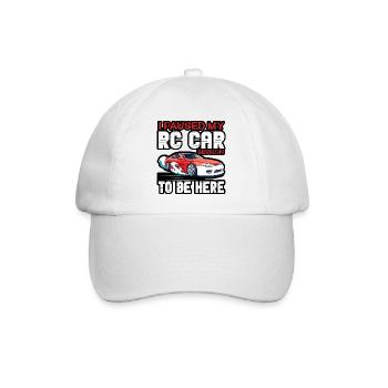 RC Auto Hobby Spruch Ferngestuertes Auto - Baseballkappe - Weiß/Weiß - Vorne