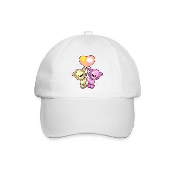 Ours amoureux 2 - Casquette classique - blanc/blanc - Devant