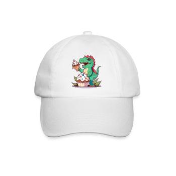 Dino Baker - Baseball Cap - white/white - Front