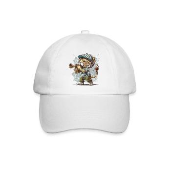 Lion Trumpeter - Baseball Cap - white/white - Front