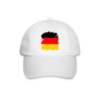 Germany Flag German Flag Used Look Homeland - Baseball Cap - white/white - Front