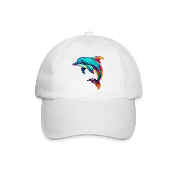 Dolphin - Baseball Cap - white/white - Front