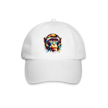 Mera Street Art Monkey Ten - Baseball Cap - white/white - Front