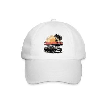 Classic Cars 1950 - Baseball Cap - white/white - Front