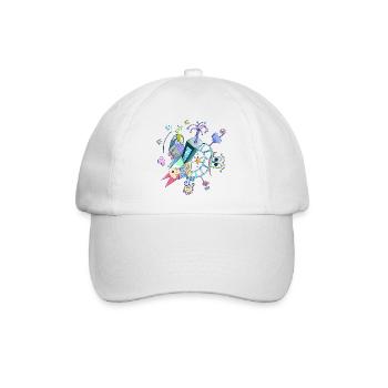 Fantasie - Welt für Kinder - Baseballkappe - Weiß/Weiß - Vorne