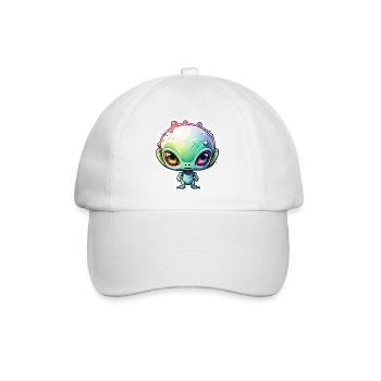 Alien / Außerirdisch / Ufo / Area 51 / All / Mars - Baseball Cap - white/white - Front
