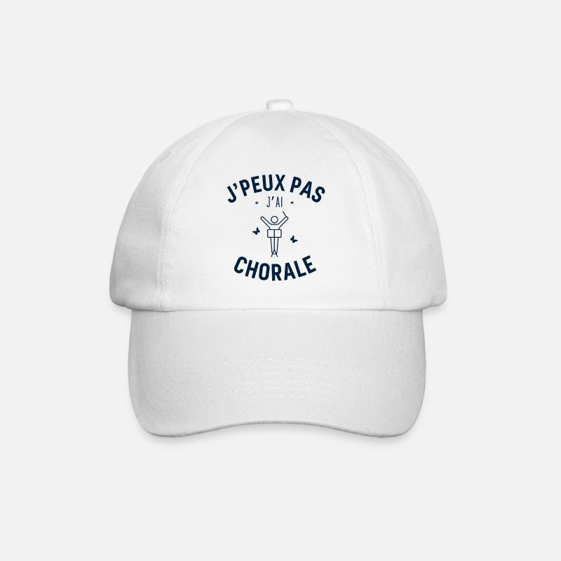 J'peux pas j'ai Chorale - Casquette classique - blanc/blanc