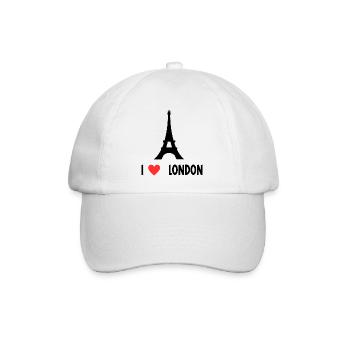 I love london - Baseball Cap - white/white - Front