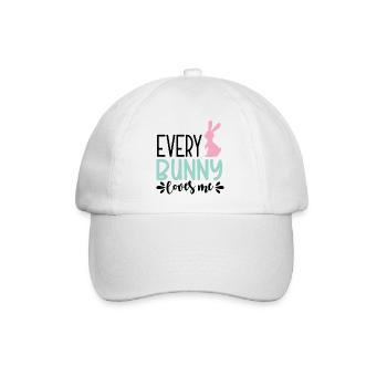 Design Every Bunny Loves me - Casquette classique - blanc/blanc - Devant