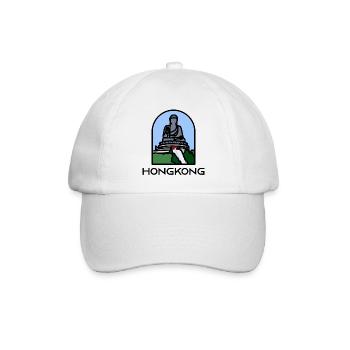 Hong Kong - Tian Tan Buddha - Baseball Cap - white/white - Front