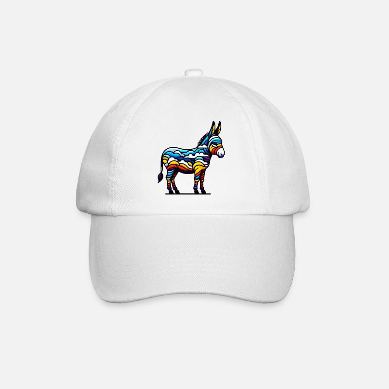 Âne, Tétine, Mule - Casquette classique - blanc/blanc