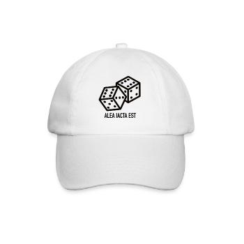 Die Würfel sind gefallen - Baseballkappe - Weiß/Weiß - Vorne