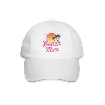 Beach Mum - Baseball Cap - white/white - Front