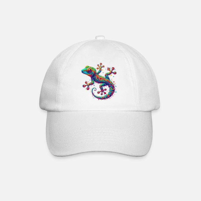 Gecko - Baseballkappe - Weiß/Weiß
