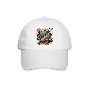 La poésie des couleurs en mouvement - Casquette classique - blanc/blanc - Devant