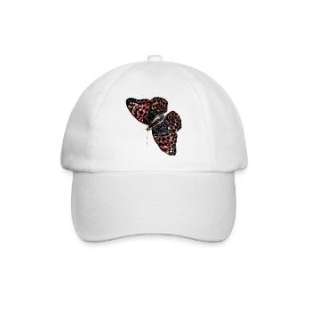 Aquarelle de papillon coloré - Casquette classique - blanc/blanc - Devant